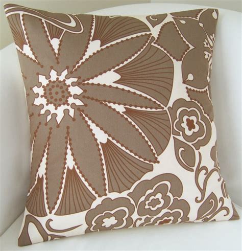 Items Similar To Decorative Pillow Cover 18 X 18 Inch Throw Pillow Accent Cushion Taupe Brown On