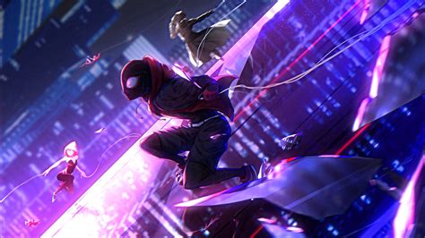 Spider Man Miles Morales Spider Man Into The Spider Verse Movie 4k