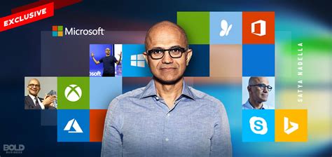 Bold Leader Spotlight Satya Nadella Ceo Of Microsoft