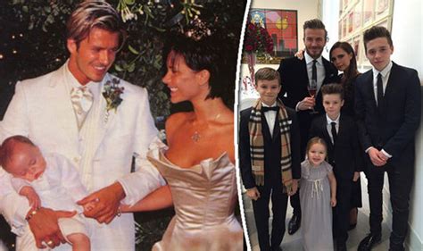 Dad david beckham, 45, posted an victoria beckham shared pictures of her family filled 'frow' at lfw in september and tagged her. Victoria and David Beckham celebrate their 16th wedding ...