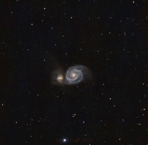 Whirlpool Galaxy M51 Ngc 5194 Captured On Rasa 8 With Sony Imx511
