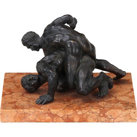 Antique Grand Tour Bronze Sculpture of the Wrestlers or Pancrastinae ...