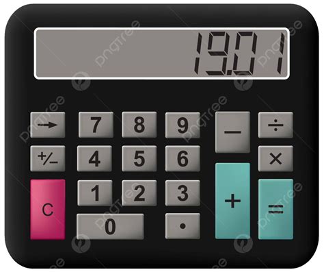 Mathematics Calculator Number Rate Figures Vector Number Rate