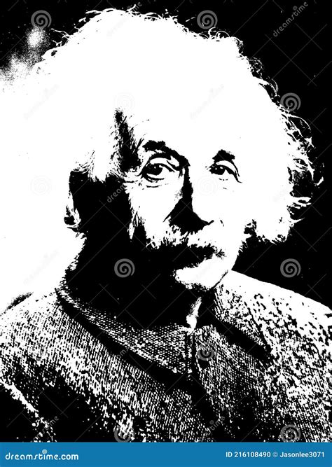 Einstein Silhouette Editorial Image Illustration Of Person 216108490