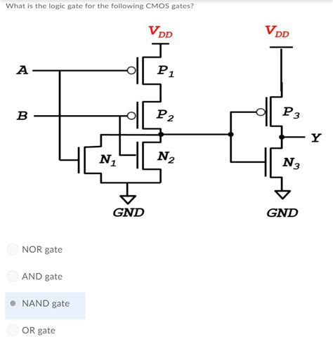 Solved What Are The Status Of The Following Cmos Gates Wh