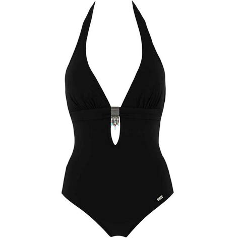 Maillot de bain 1 pièce classique Noir Banana Moon Lemon Curve