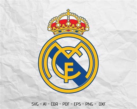 Real Madrid Logo Svg For Cricut Laser Cut And Print Etsy