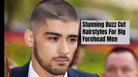 Stunning Buzz Cut Hairstyles For Big Forehead Men