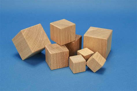 Wooden Cubes And Dices Made Of Beech Maple Oak And Walnut