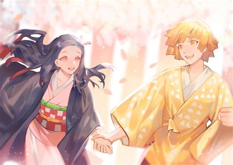 Zenitsu X Nezuko Personagens De Anime Anime Casais De Anime