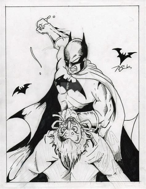 Batman Vs The Joker Sketch By Big D Artiz On Deviantart