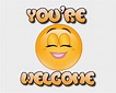Emoji World You're Welcome - You Re Welcome Smiley Emoji, Cliparts ...