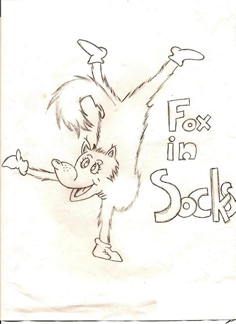 Fox In Socks Coloring Page Educative Printable