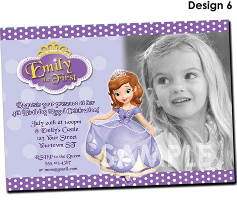 Birthday, disney princess, free printables, labels, princess sofia the first, stickers, top 100, toppers. Princess Sofia Birthday Invitations Ideas - Bagvania FREE Printable Invitation Template