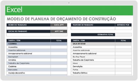 Modelos Gratuitos De Orçamento Para Construção Smartsheet