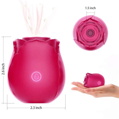 rose flower clitoris stimulation vibrator with 7 intense suction masturbator clitoral brush