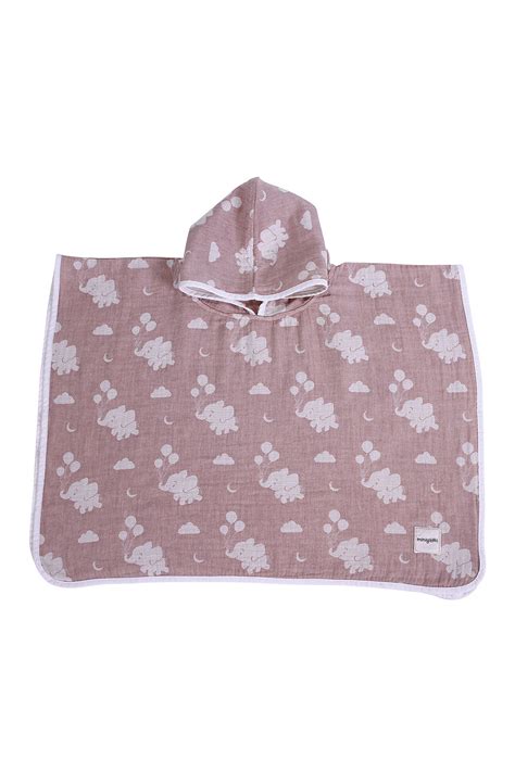 Organic 100 Cotton Muslin Hooded Baby Towel Reversible Baby Etsy
