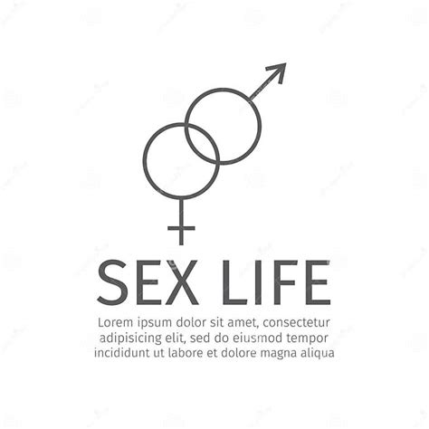 Male And Female Sex Symbol Line Icon Stock Vector Illustration Of