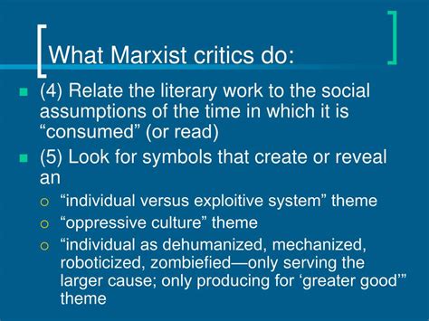 Ppt Marxist Literary Criticism Powerpoint Presentation Free Download