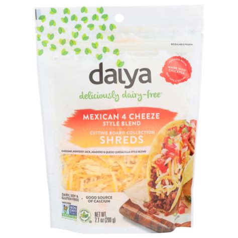 Daiya Dairy Free Cutting Board Mexican 4 Cheeze Style Shreds 7 1 Oz