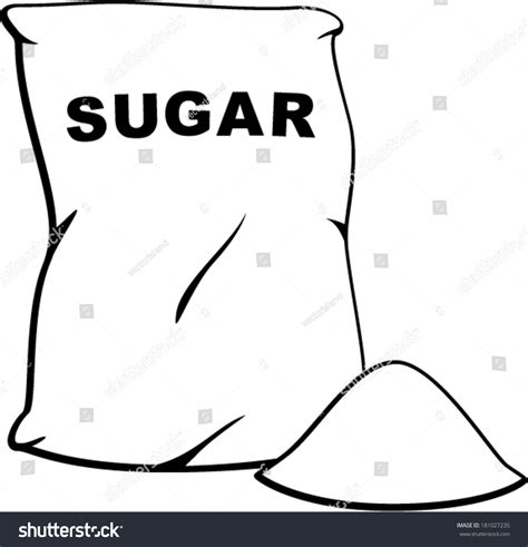 Sugar Bag Stock Vector Illustration 181027235 Shutterstock