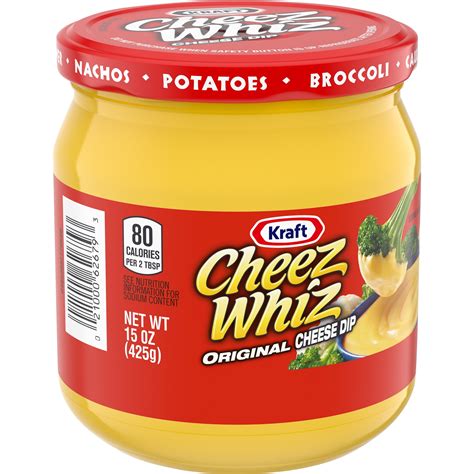 Kraft Cheez Whiz Original Cheese Dip 15 Oz Jar