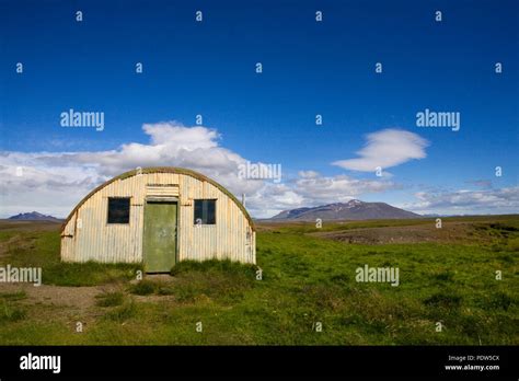 An Abandoned Shepherds Hut In The Remote Rugged Glacial Valley
