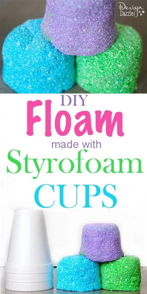 I Figured Out How To Make Floam Using Styrofoam Cups Super Easy And