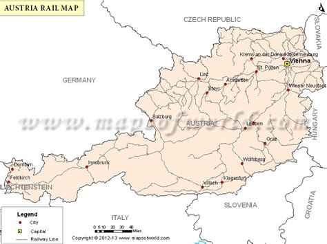 Austria Rail Map