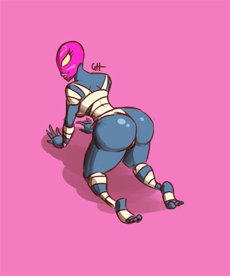 Rule 34 All Fours Ass Bent Over Blue Skin Feet Guacamelee On All