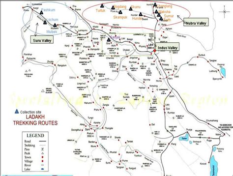 Ladakh India Map Area