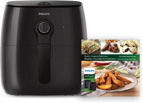 Philips Premium Analog Airfryer Yağ Giderme Teknolojisi Revipe Cookbook qt Siyah HD