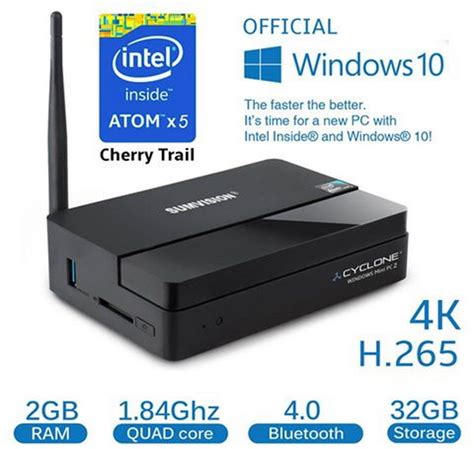 Sumvision Cyclone Mini Pc 2 Windows 10 In A Much Slimmer Package