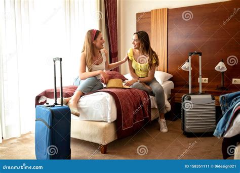 two pretty girls on vacation stock image image of lady accommodation 158351111