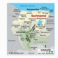 Mapas de Surinam - Atlas del Mundo