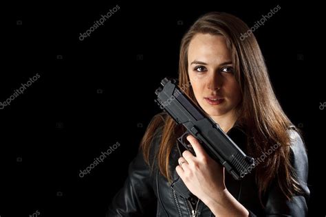 Woman With Gun Stock Photo By ©grafvision 11264994
