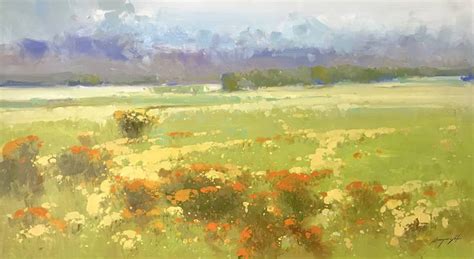 Meadow Original Oil Painting Ready To Hang Painting By Vahe Yeremyan