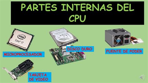 Video Nº2 Partes Internas Del Cpu 5º Primaria Youtube