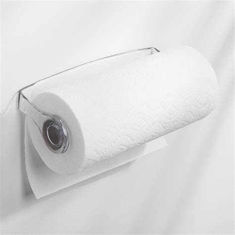Mdesign Plastic Wall Mount Under Cabinet Paper Towel Holder Ebay