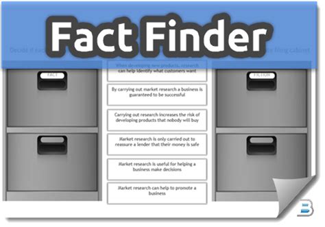 Businessed Fact Finder Activities