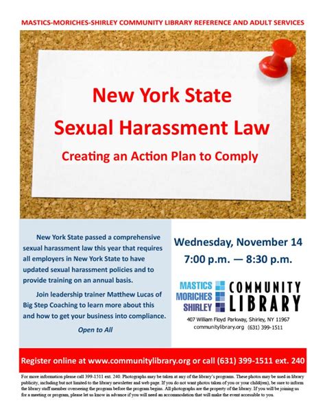 New York State Sexual Harassment Law Creating An Action Plan That