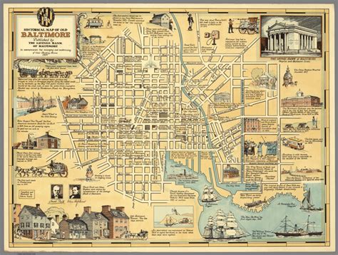Historical Map Of Old Baltimore David Rumsey Historical Map Collection