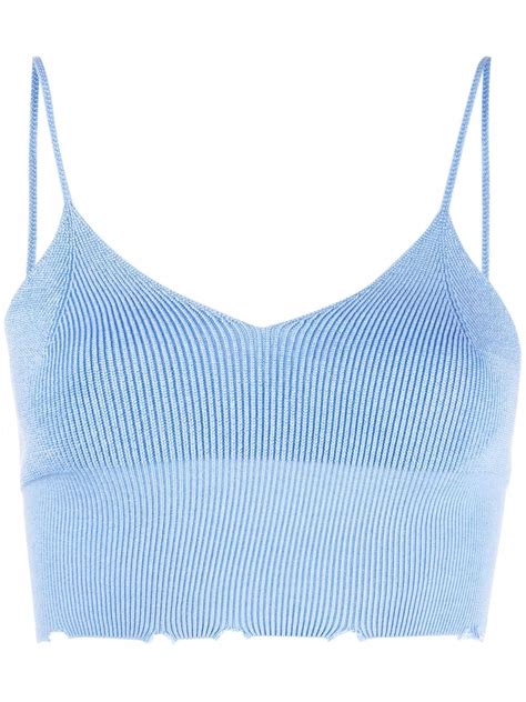 Laneus Rib Knit Cami Top Farfetch