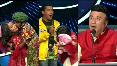 Indian Idol 11 Contestant Plants A Kiss On Neha Kakkars Cheek The Singer Isnt Pleased