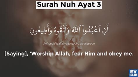 Surah Nuh Ayat 1 711 Quran With Tafsir My Islam