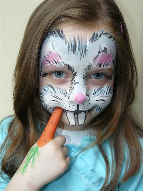 Bunny face paint tutorial by kiki. Maremi's Face and Body Painting: Malowanie twarzy dzieci - krolik, zajac / Kids face painting ...