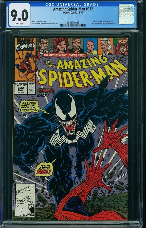The Amazing Spider Man 332 1990 Cgc 90 Vfnm Comic Books Copper