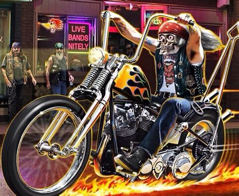 💛 Harley Davidson Kunst Harley Davidson Artwork Harley Davidson