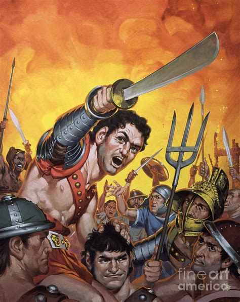 Spartacus And The Revolt Of The Slaves Painting By Angus Mcbride Pixels