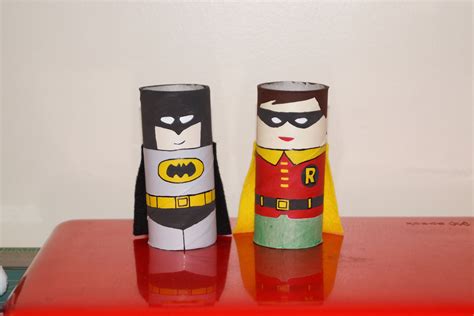 Batman And Robin Toilet Paper Roll Toys I Made These For